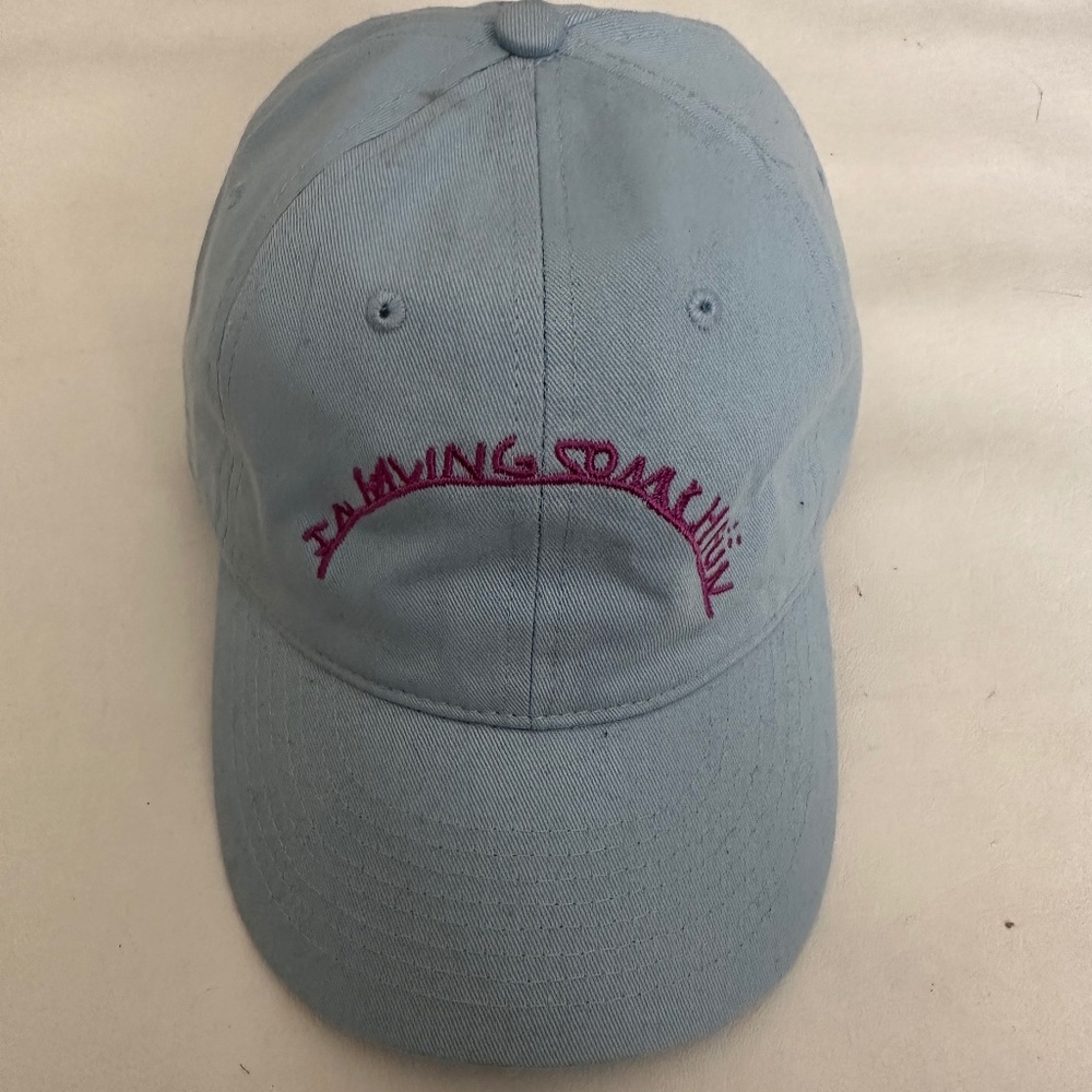 Young Thug Logo Tour Blue Adjustable Baseball Cap Hat One Size